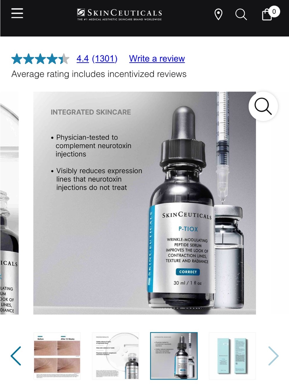 SkinCeuticals P-TIOX Anti-Wrinkle Serum - Picture 9 of 10